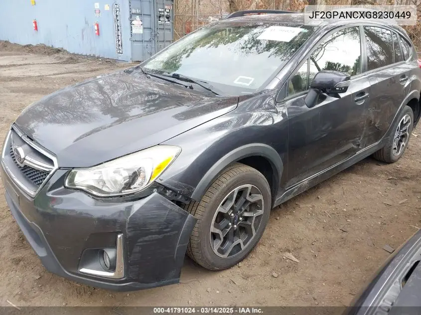 2016 Subaru Crosstrek 2.0I Limited VIN: JF2GPANCXG8230449 Lot: 41791024