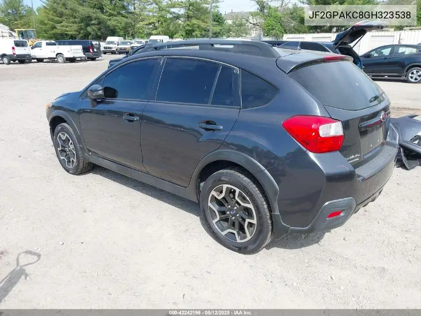 2016 Subaru Crosstrek 2.0I Limited VIN: JF2GPAKC8GH323538 Lot: 42242196