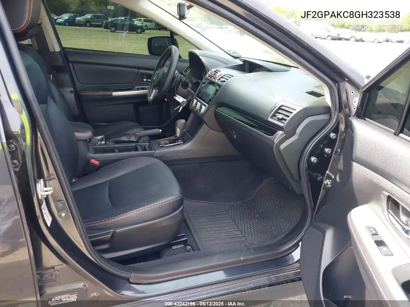 2016 Subaru Crosstrek 2.0I Limited VIN: JF2GPAKC8GH323538 Lot: 42242196