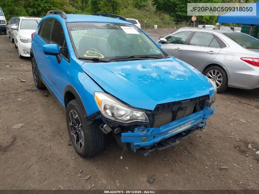 2016 Subaru Crosstrek 2.0I Premium VIN: JF2GPABC5G9318050 Lot: 42247973