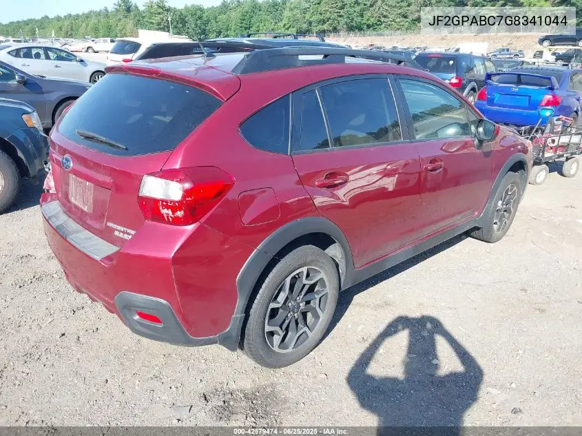 2016 Subaru Crosstrek 2.0I Premium VIN: JF2GPABC7G8341044 Lot: 42579474