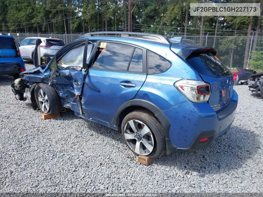 2016 Subaru Crosstrek Hybrid Touring VIN: JF2GPBLC1GH227173 Lot: 42659983