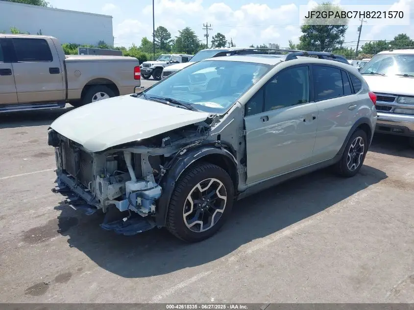 2017 Subaru Crosstrek Premium VIN: JF2GPABC7H8221570 Lot: 42618335