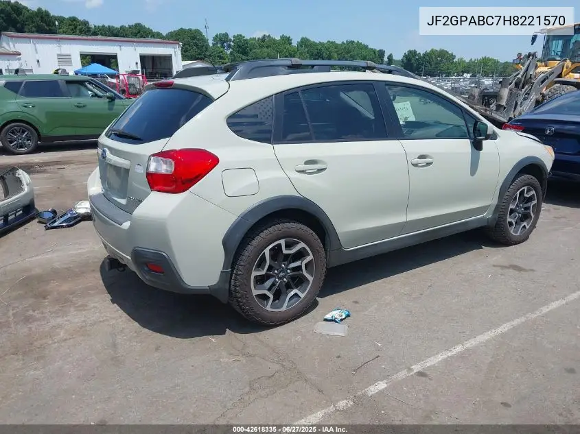 2017 Subaru Crosstrek Premium VIN: JF2GPABC7H8221570 Lot: 42618335