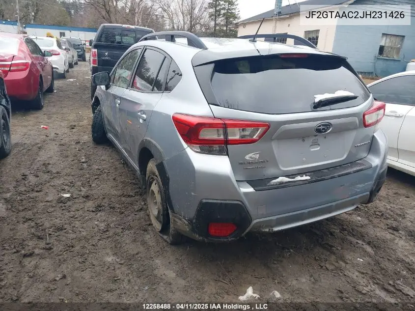 2018 Subaru Crosstrek Convenience VIN: JF2GTAAC2JH231426 Lot: 12258488