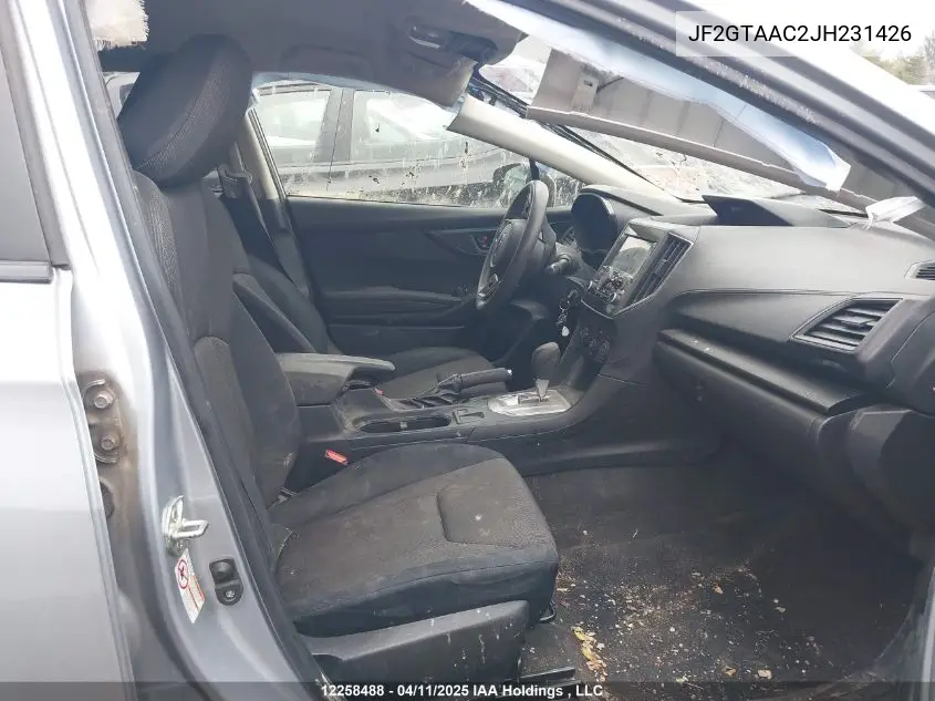 2018 Subaru Crosstrek Convenience VIN: JF2GTAAC2JH231426 Lot: 12258488