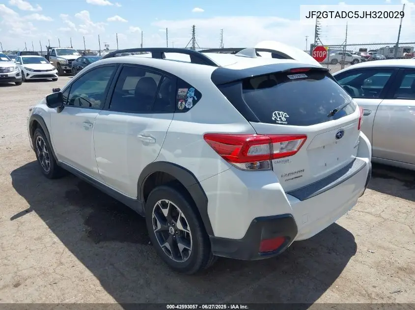 2018 Subaru Crosstrek 2.0I Premium VIN: JF2GTADC5JH320029 Lot: 42593057