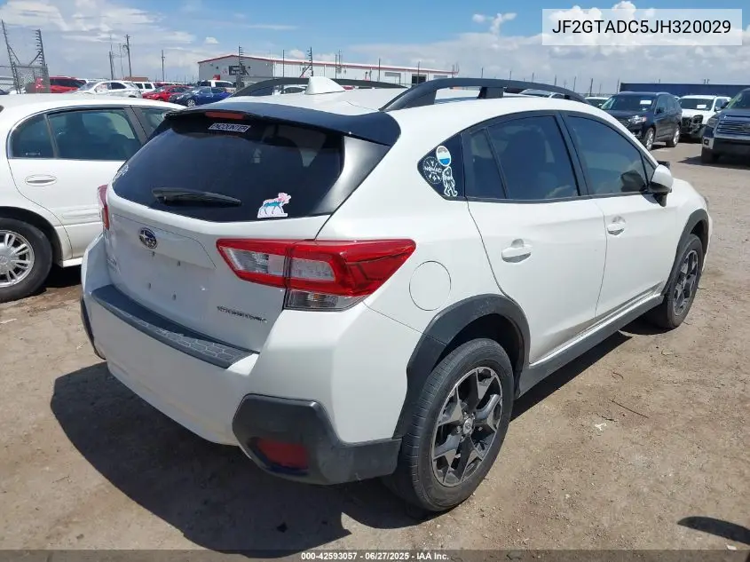 2018 Subaru Crosstrek 2.0I Premium VIN: JF2GTADC5JH320029 Lot: 42593057