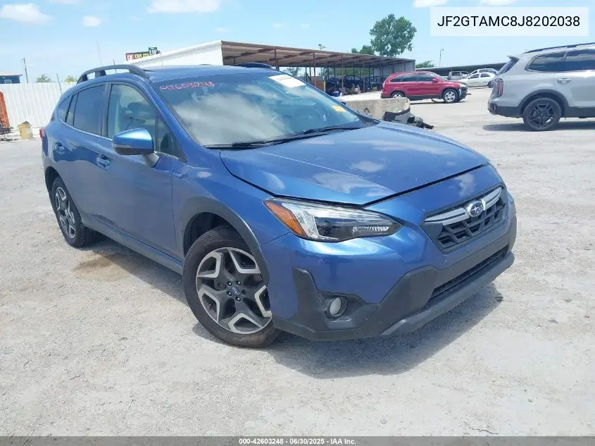 2018 Subaru Crosstrek 2.0I Limited VIN: JF2GTAMC8J8202038 Lot: 42603248