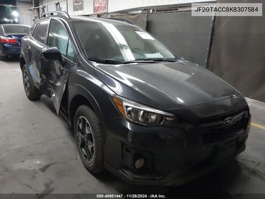 2019 Subaru Crosstrek 2.0I Premium VIN: JF2GTACC8K8307584 Lot: 40951447