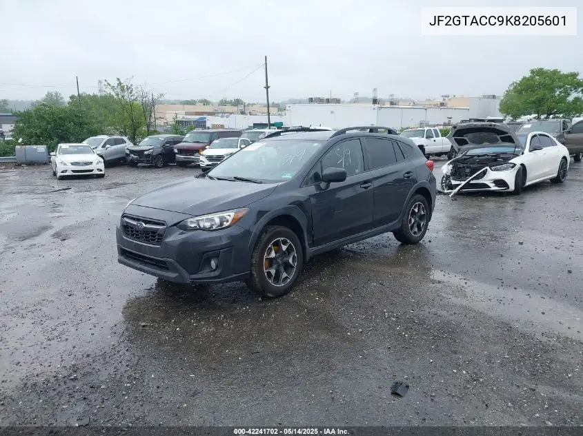 2019 Subaru Crosstrek 2.0I Premium VIN: JF2GTACC9K8205601 Lot: 42241702