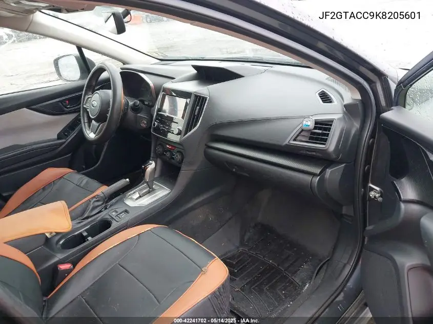 2019 Subaru Crosstrek 2.0I Premium VIN: JF2GTACC9K8205601 Lot: 42241702