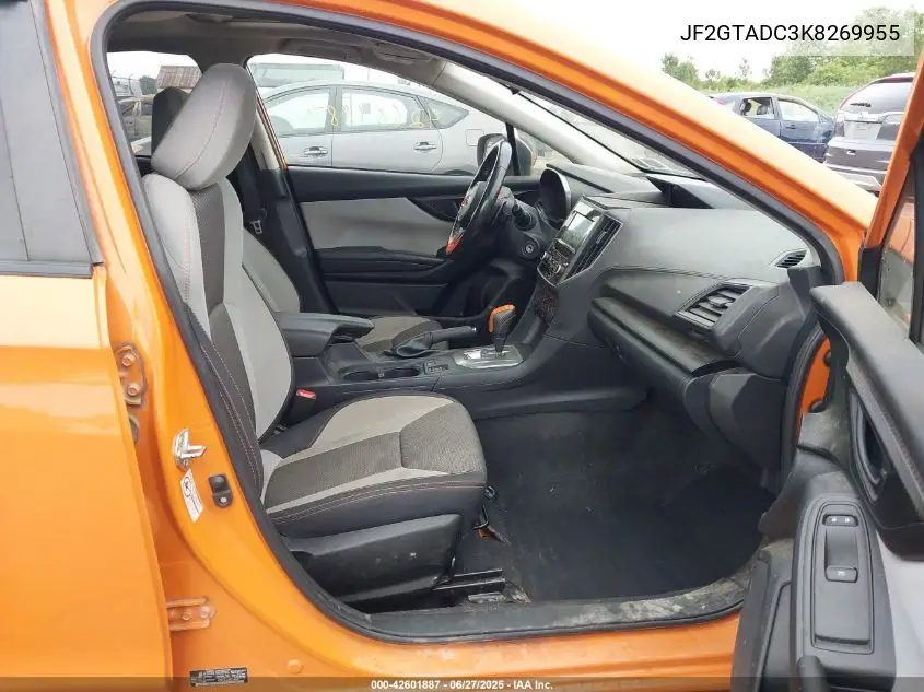 2019 Subaru Crosstrek 2.0I Premium VIN: JF2GTADC3K8269955 Lot: 42601887