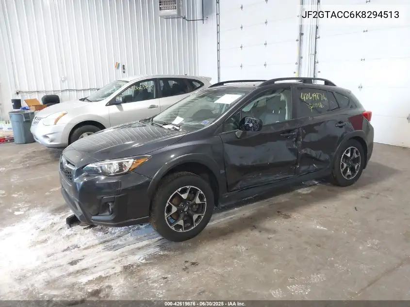 2019 Subaru Crosstrek 2.0I Premium VIN: JF2GTACC6K8294513 Lot: 42619876