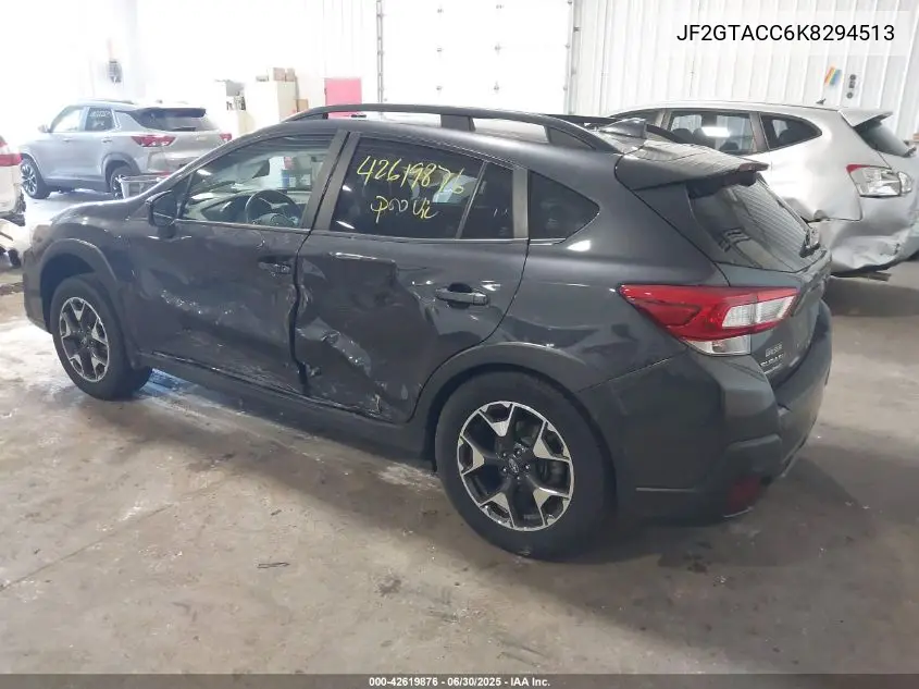 2019 Subaru Crosstrek 2.0I Premium VIN: JF2GTACC6K8294513 Lot: 42619876