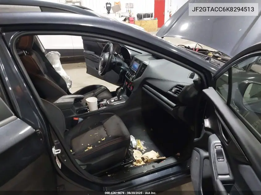 2019 Subaru Crosstrek 2.0I Premium VIN: JF2GTACC6K8294513 Lot: 42619876