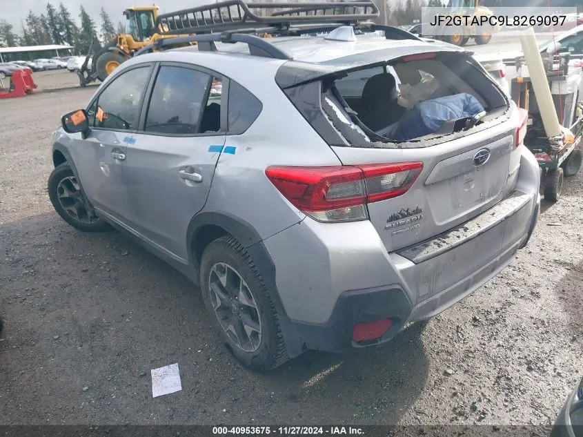 2020 Subaru Crosstrek Premium VIN: JF2GTAPC9L8269097 Lot: 40953675