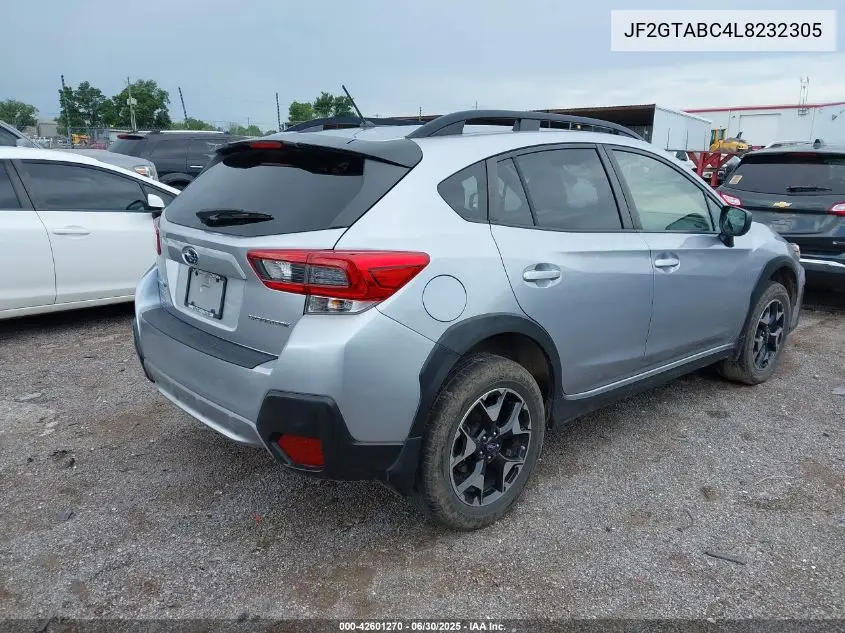 2020 Subaru Crosstrek VIN: JF2GTABC4L8232305 Lot: 42601270