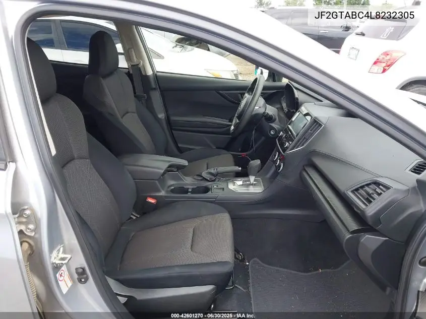 2020 Subaru Crosstrek VIN: JF2GTABC4L8232305 Lot: 42601270