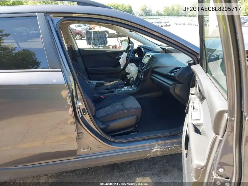 2020 Subaru Crosstrek Premium VIN: JF2GTAEC8L8205717 Lot: 42608114
