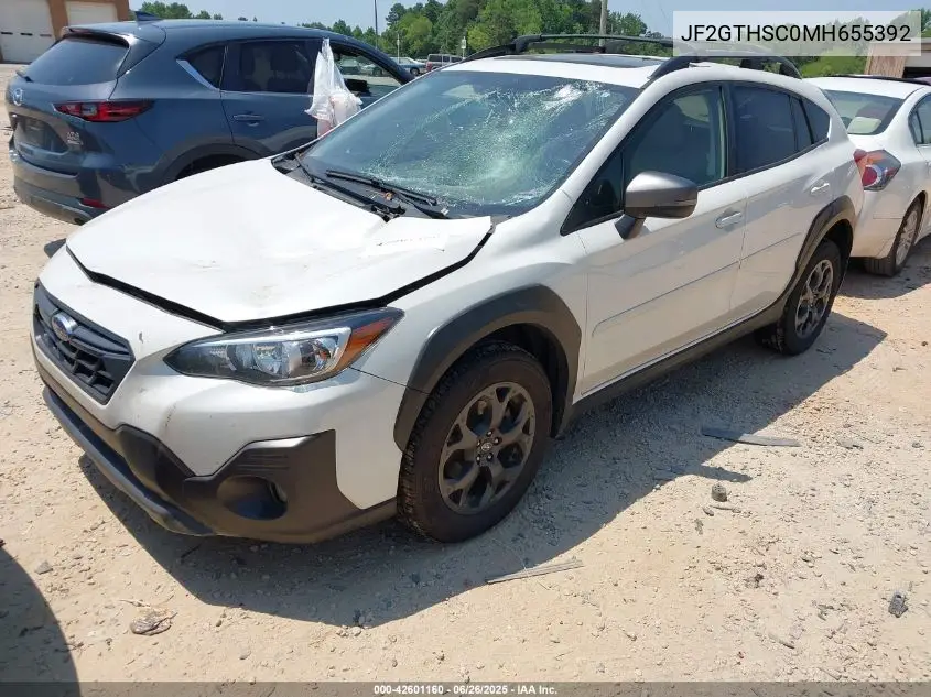 2021 Subaru Crosstrek Sport VIN: JF2GTHSC0MH655392 Lot: 42601160