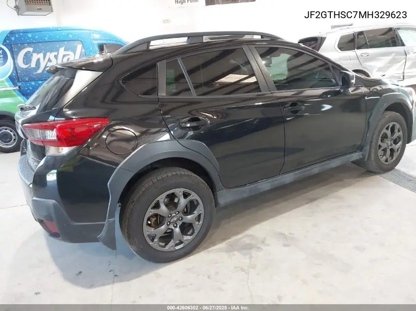 2021 Subaru Crosstrek Sport VIN: JF2GTHSC7MH329623 Lot: 42606302