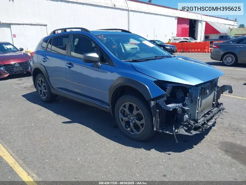 2021 Subaru Crosstrek Sport VIN: JF2GTHSC0MH395625 Lot: 42617220