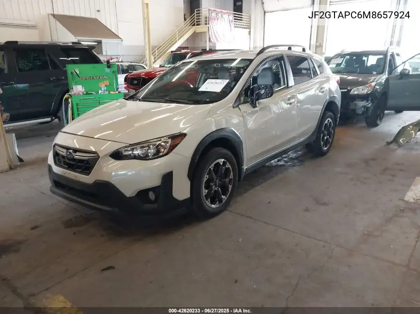 2021 Subaru Crosstrek Premium VIN: JF2GTAPC6M8657924 Lot: 42620233