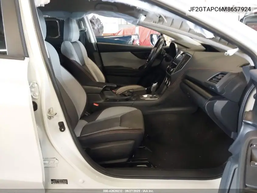 2021 Subaru Crosstrek Premium VIN: JF2GTAPC6M8657924 Lot: 42620233