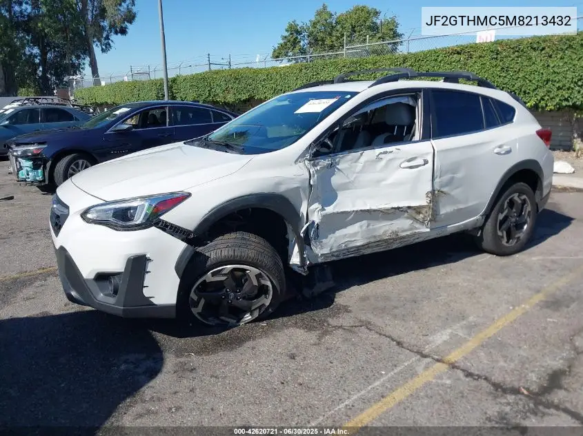 2021 Subaru Crosstrek Limited VIN: JF2GTHMC5M8213432 Lot: 42620721