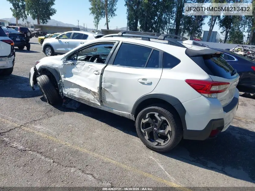 2021 Subaru Crosstrek Limited VIN: JF2GTHMC5M8213432 Lot: 42620721
