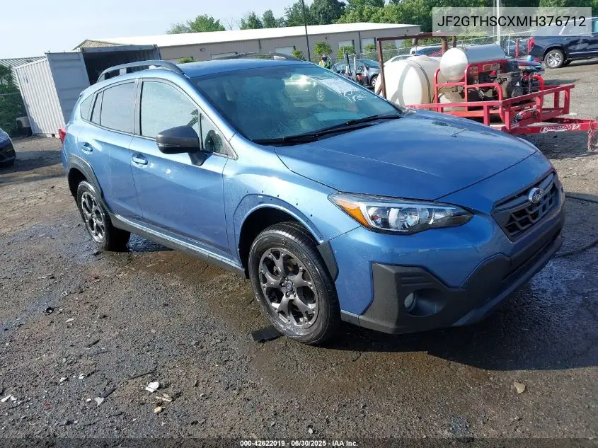 2021 Subaru Crosstrek Sport VIN: JF2GTHSCXMH376712 Lot: 42622019