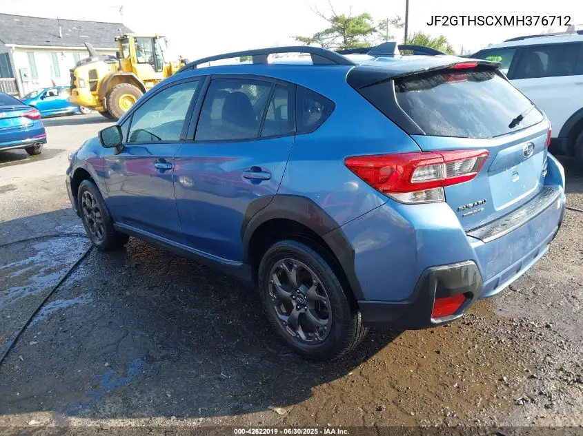 2021 Subaru Crosstrek Sport VIN: JF2GTHSCXMH376712 Lot: 42622019