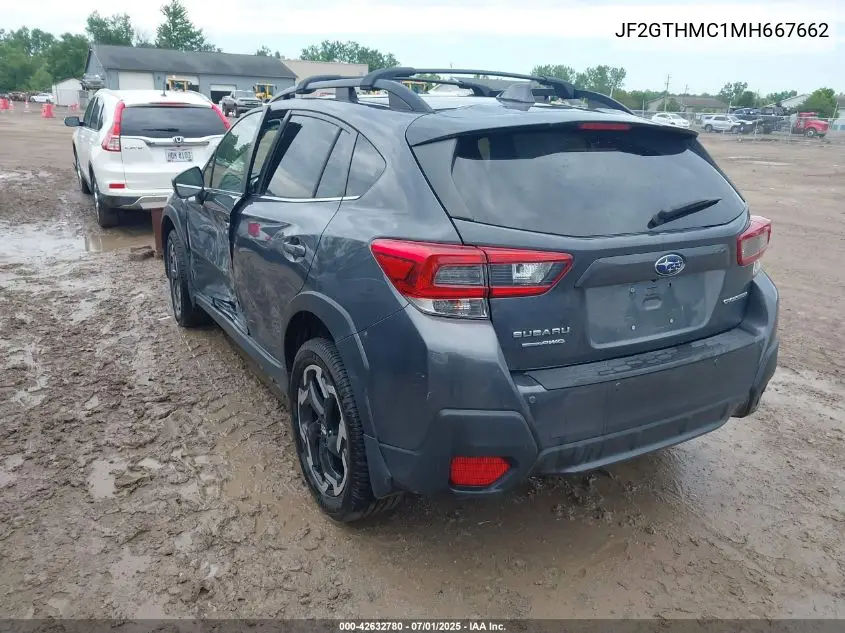 2021 Subaru Crosstrek Limited VIN: JF2GTHMC1MH667662 Lot: 42632780
