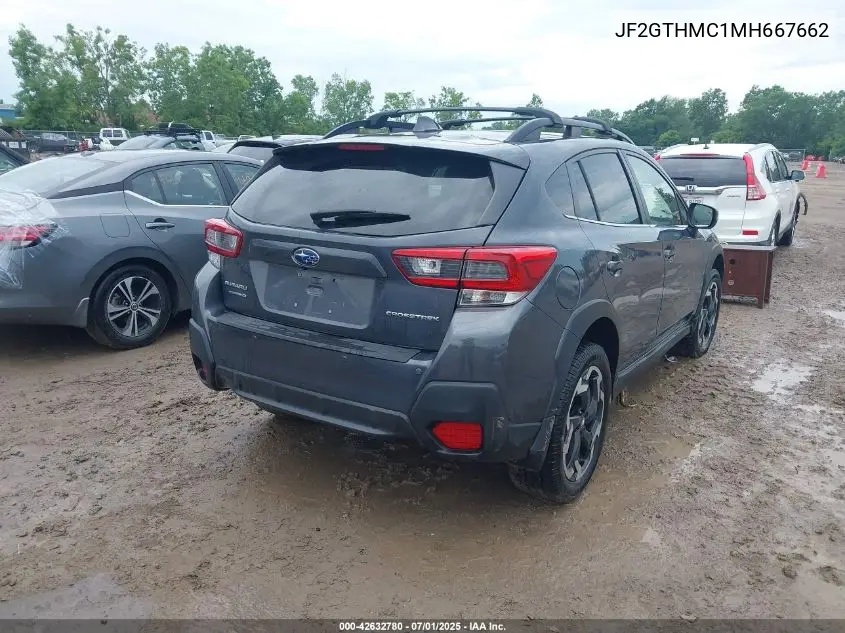 2021 Subaru Crosstrek Limited VIN: JF2GTHMC1MH667662 Lot: 42632780