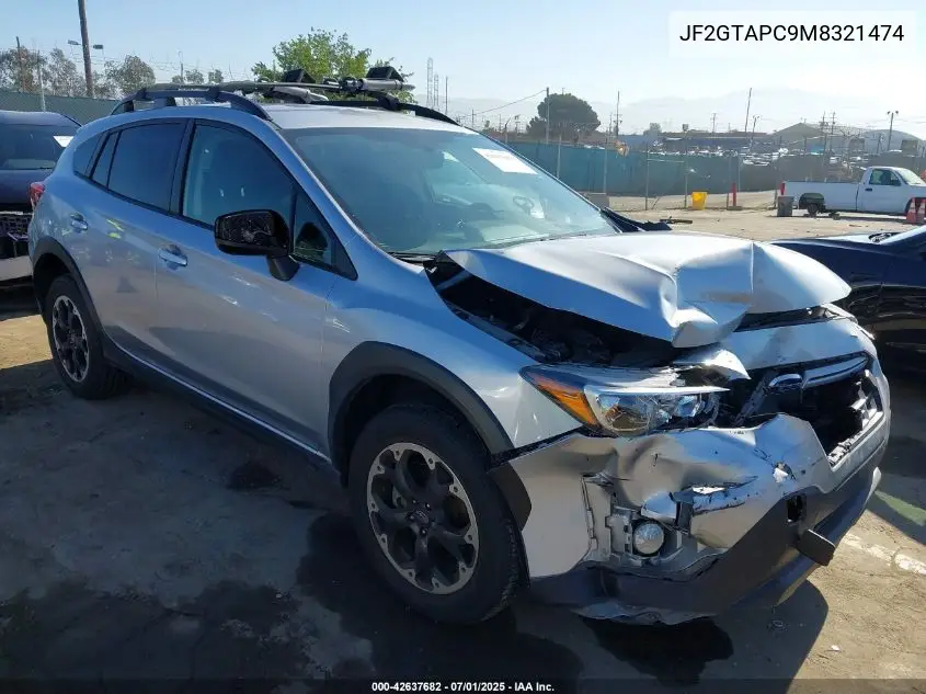 2021 Subaru Crosstrek Premium VIN: JF2GTAPC9M8321474 Lot: 42637682