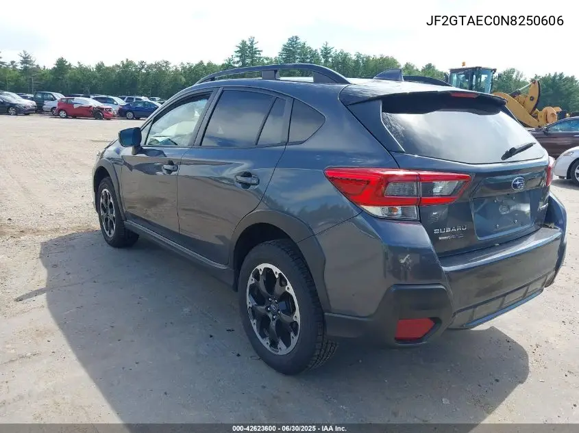 2022 Subaru Crosstrek Premium VIN: JF2GTAEC0N8250606 Lot: 42623600