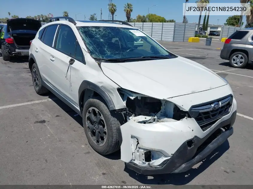 2022 Subaru Crosstrek Premium VIN: JF2GTAEC1N8254230 Lot: 42627035