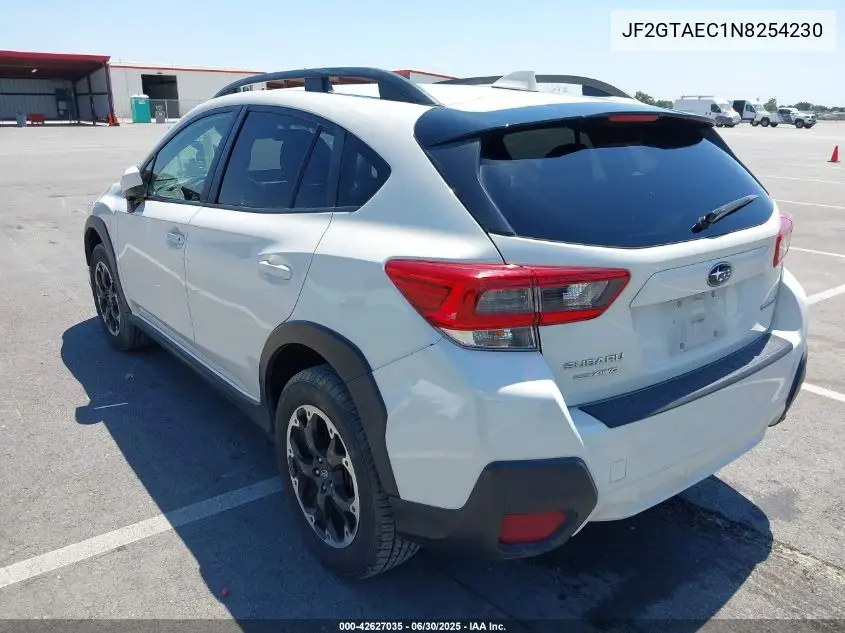 2022 Subaru Crosstrek Premium VIN: JF2GTAEC1N8254230 Lot: 42627035