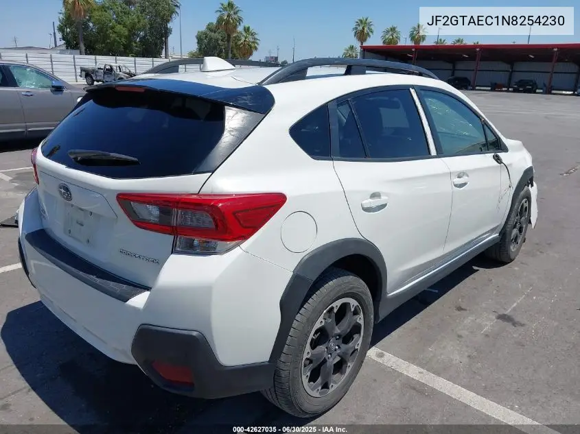 2022 Subaru Crosstrek Premium VIN: JF2GTAEC1N8254230 Lot: 42627035