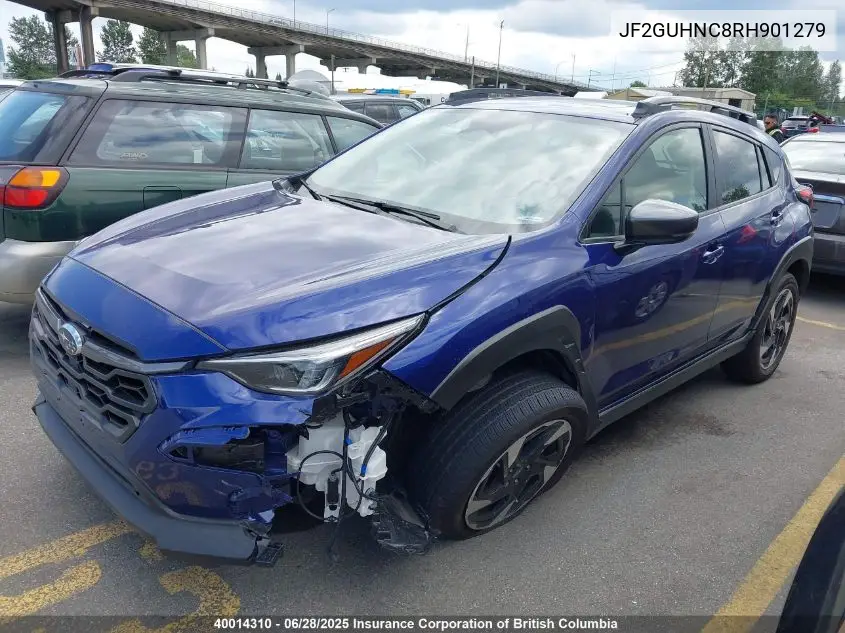 2024 Subaru Crosstrek Limited VIN: JF2GUHNC8RH901279 Lot: 40014310