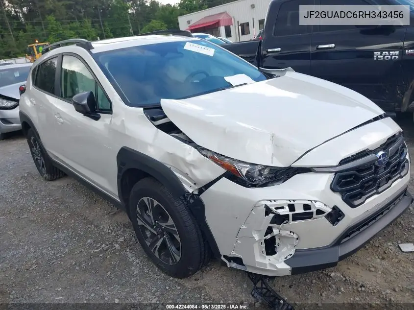 2024 Subaru Crosstrek Premium VIN: JF2GUADC6RH343456 Lot: 42244084