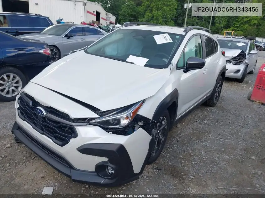2024 Subaru Crosstrek Premium VIN: JF2GUADC6RH343456 Lot: 42244084