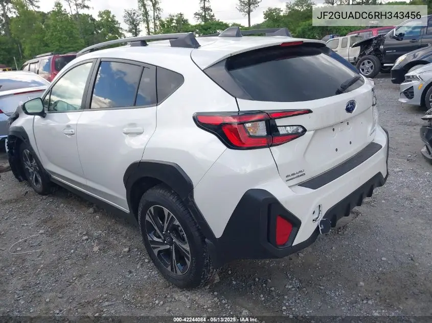 2024 Subaru Crosstrek Premium VIN: JF2GUADC6RH343456 Lot: 42244084