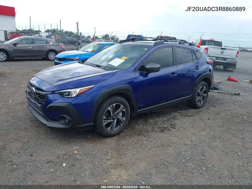 2024 Subaru Crosstrek Premium VIN: JF2GUADC3R8860889 Lot: 42627254