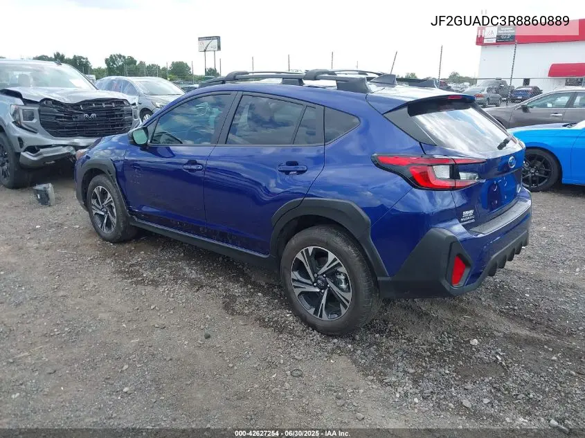 2024 Subaru Crosstrek Premium VIN: JF2GUADC3R8860889 Lot: 42627254
