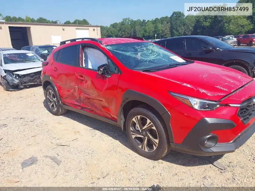 2024 Subaru Crosstrek Premium VIN: JF2GUADC8RH857499 Lot: 42630187