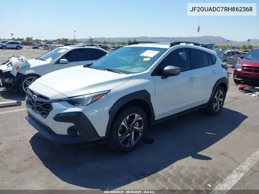 2024 Subaru Crosstrek Premium VIN: JF2GUADC7RH862368 Lot: 42630349
