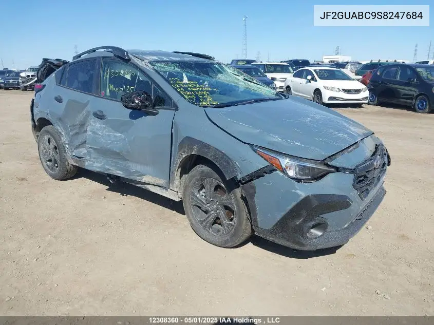 2025 Subaru Crosstrek VIN: JF2GUABC9S8247684 Lot: 12308360