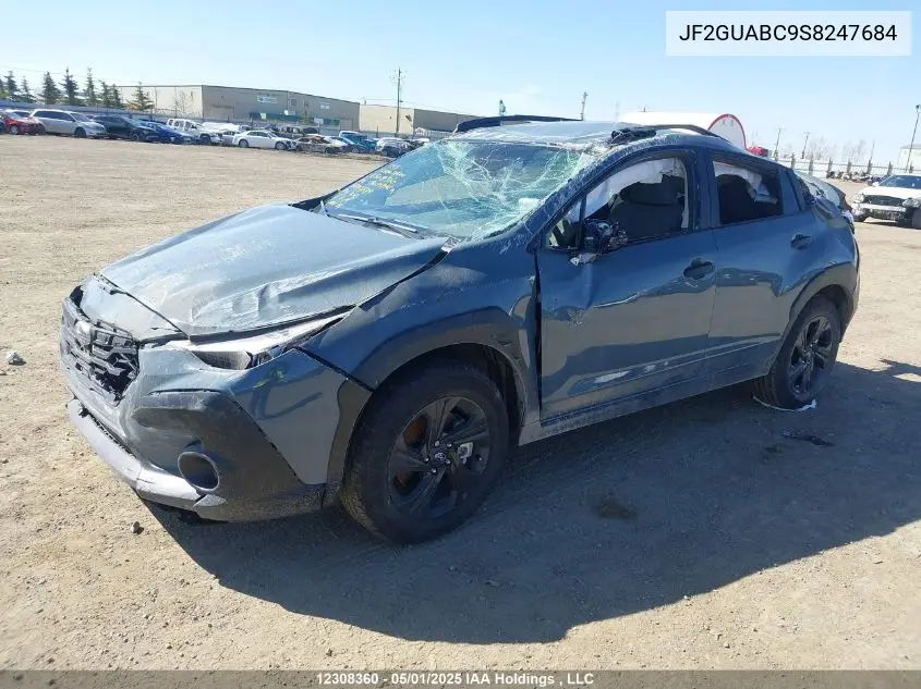 2025 Subaru Crosstrek VIN: JF2GUABC9S8247684 Lot: 12308360